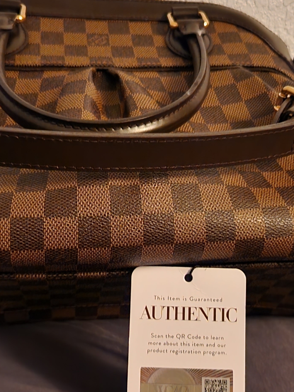 Louis Vuitton Trevi Designer-Style Brown Checkered Women’s Handbag